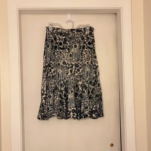 hearts of palm floral skirt